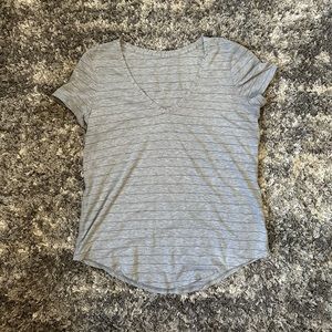 Lululemon Love Tee Grey Striped Tee